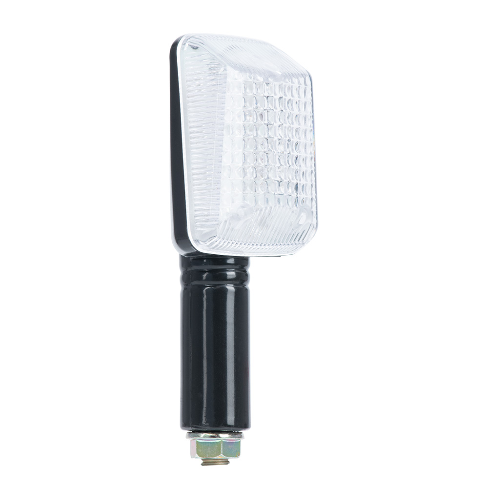 Oxford RECTANGLER INDICATOR BLACK LONG STEM CLEAR LENS